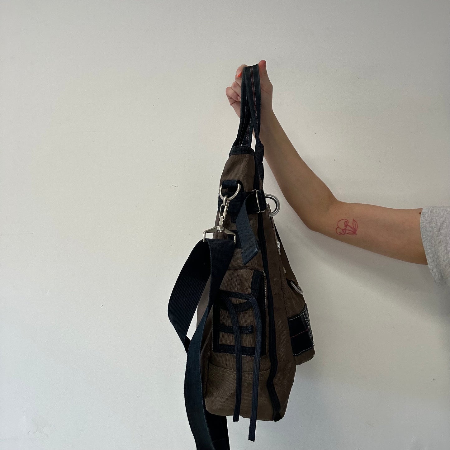 khaki and navy little sushi George Gina and Lucy shoulder bag
