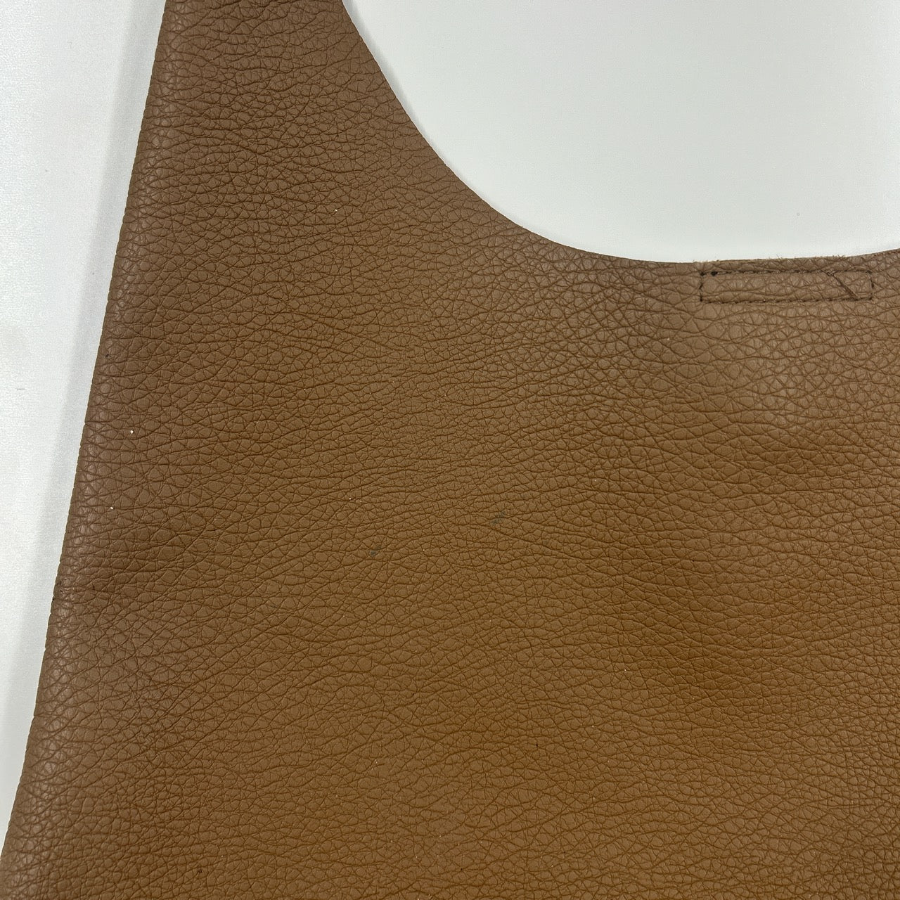 brown faux leather slouchy shoulder bag