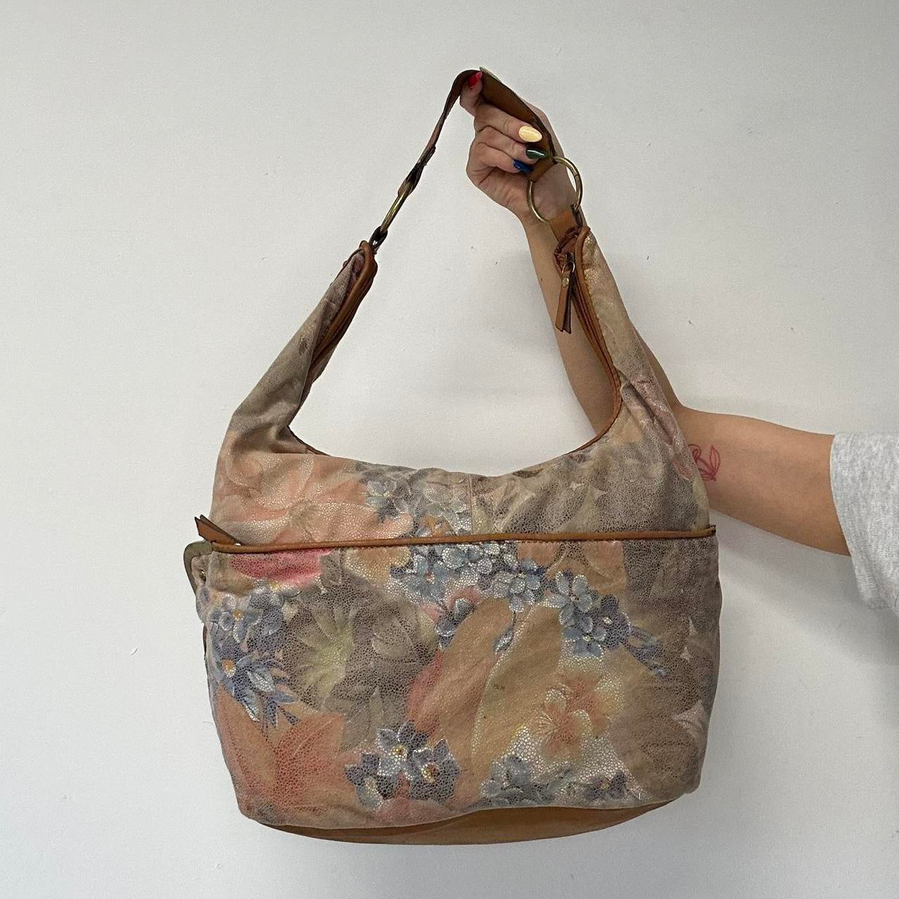 floral pastel shoulder bag