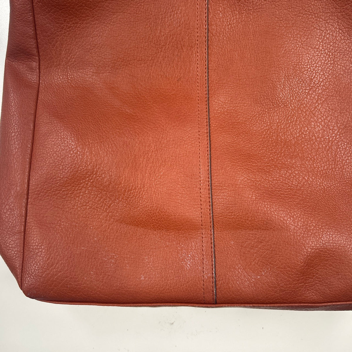 brown faux leather shoulder bag
