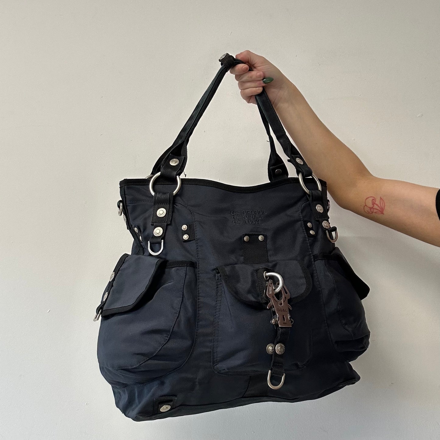 navy George Gina and Lucy dia_monde handbag