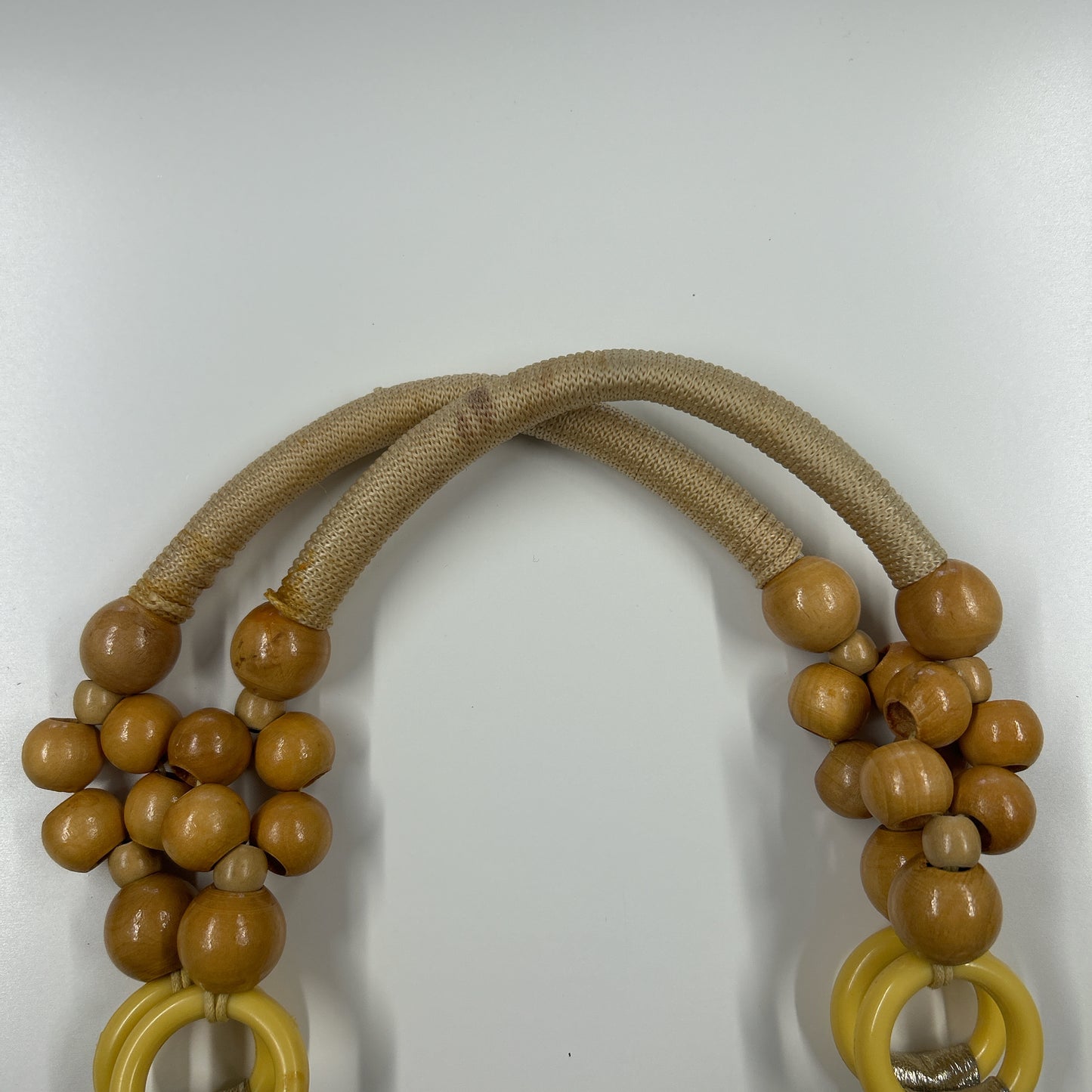 gold faux disc beaded shoulder bag