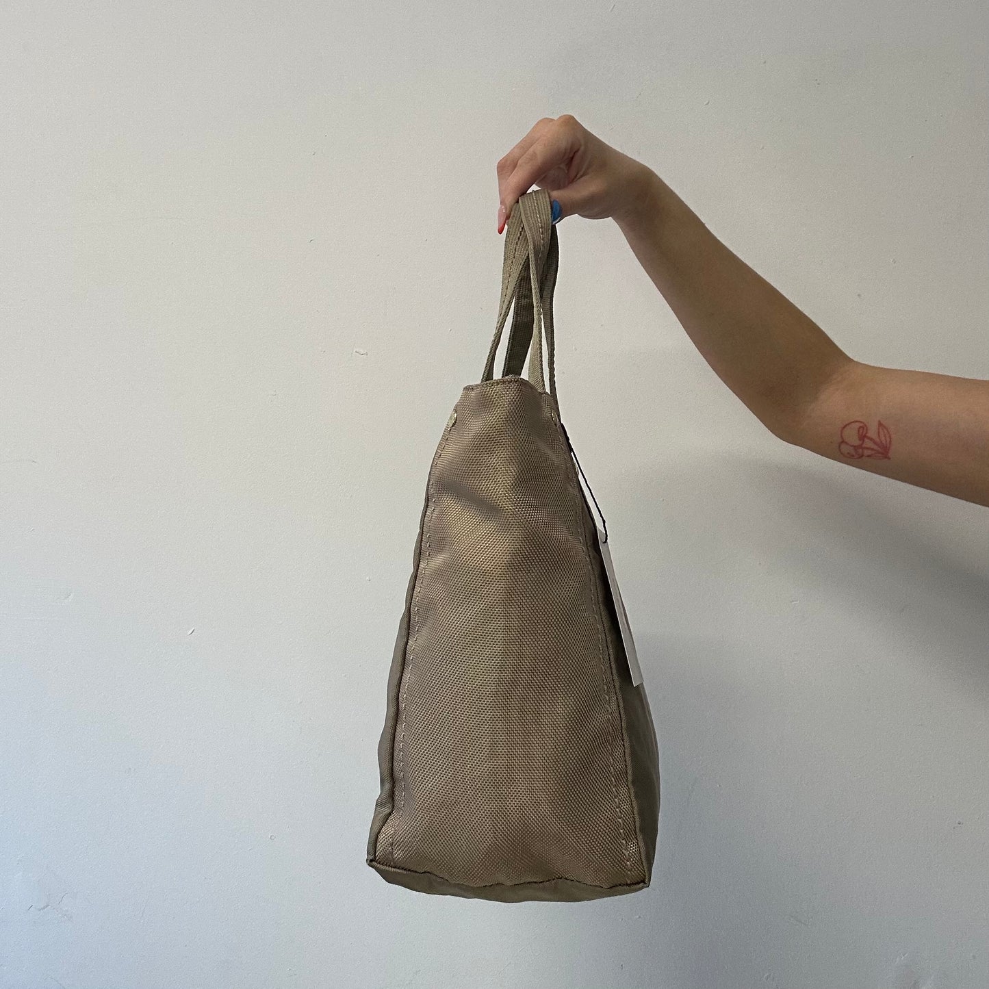 tanned and pink stitching Rich and Liz George Gina and Lucy shoulder bag