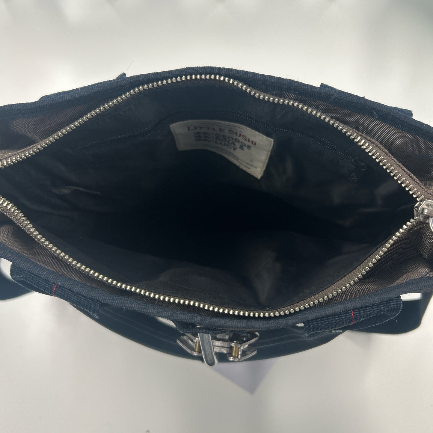 khaki and navy little sushi George Gina and Lucy shoulder bag