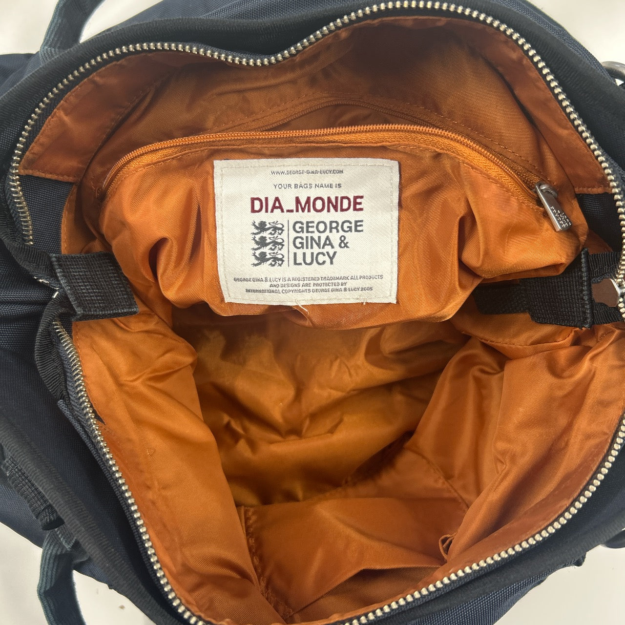 navy George Gina and Lucy dia_monde handbag