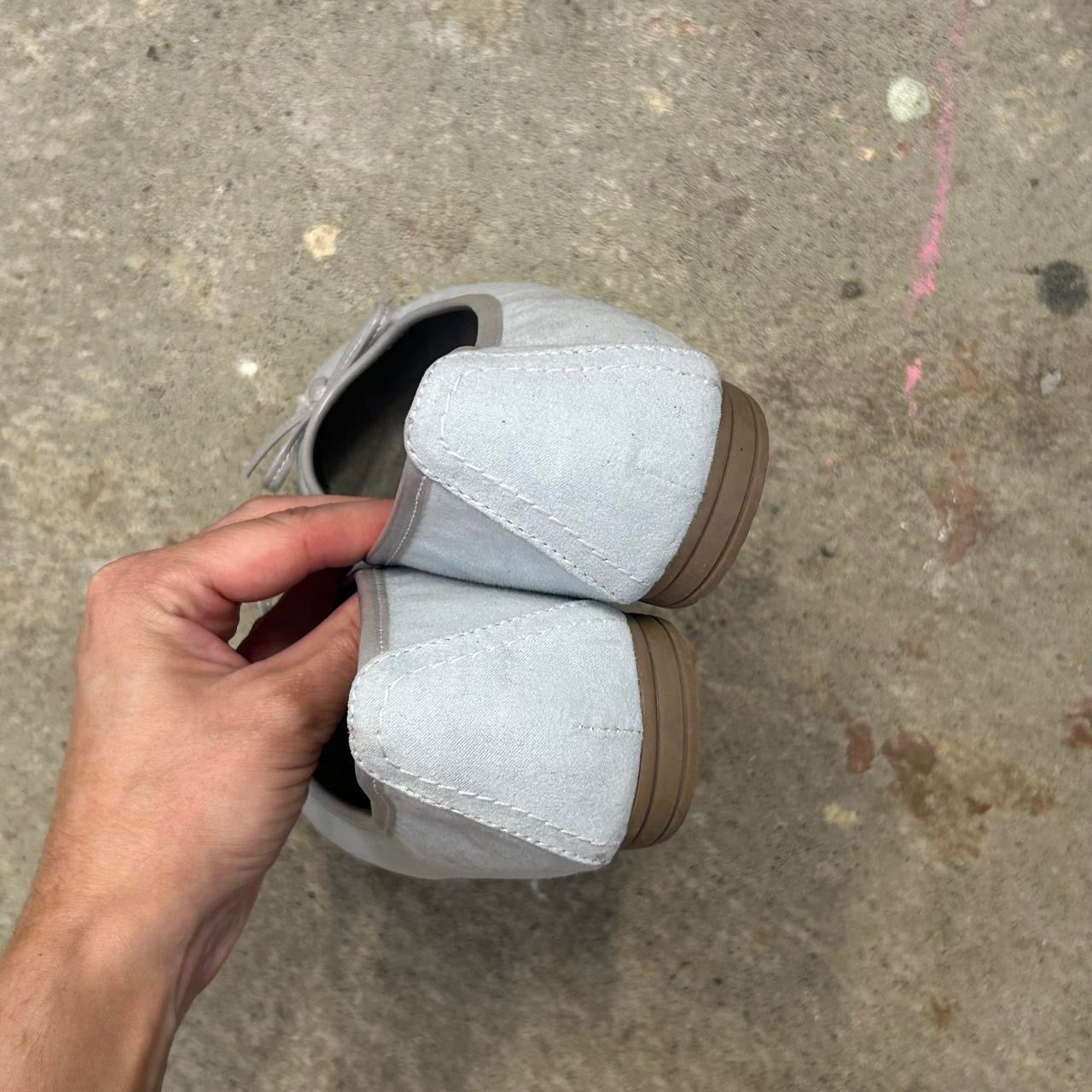 baby blue soft ballet pumps