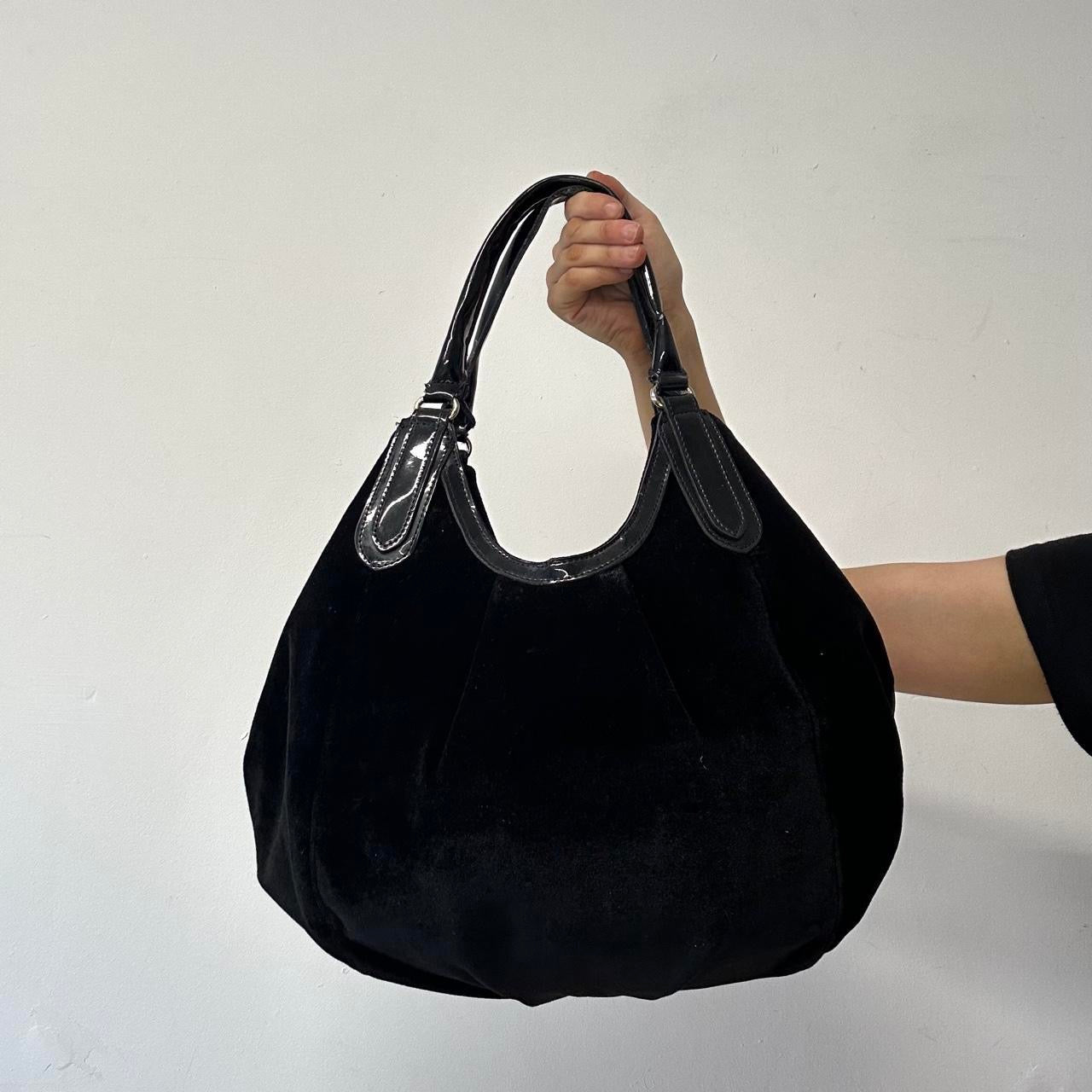 zebra print sequinned velvet shoulder bag