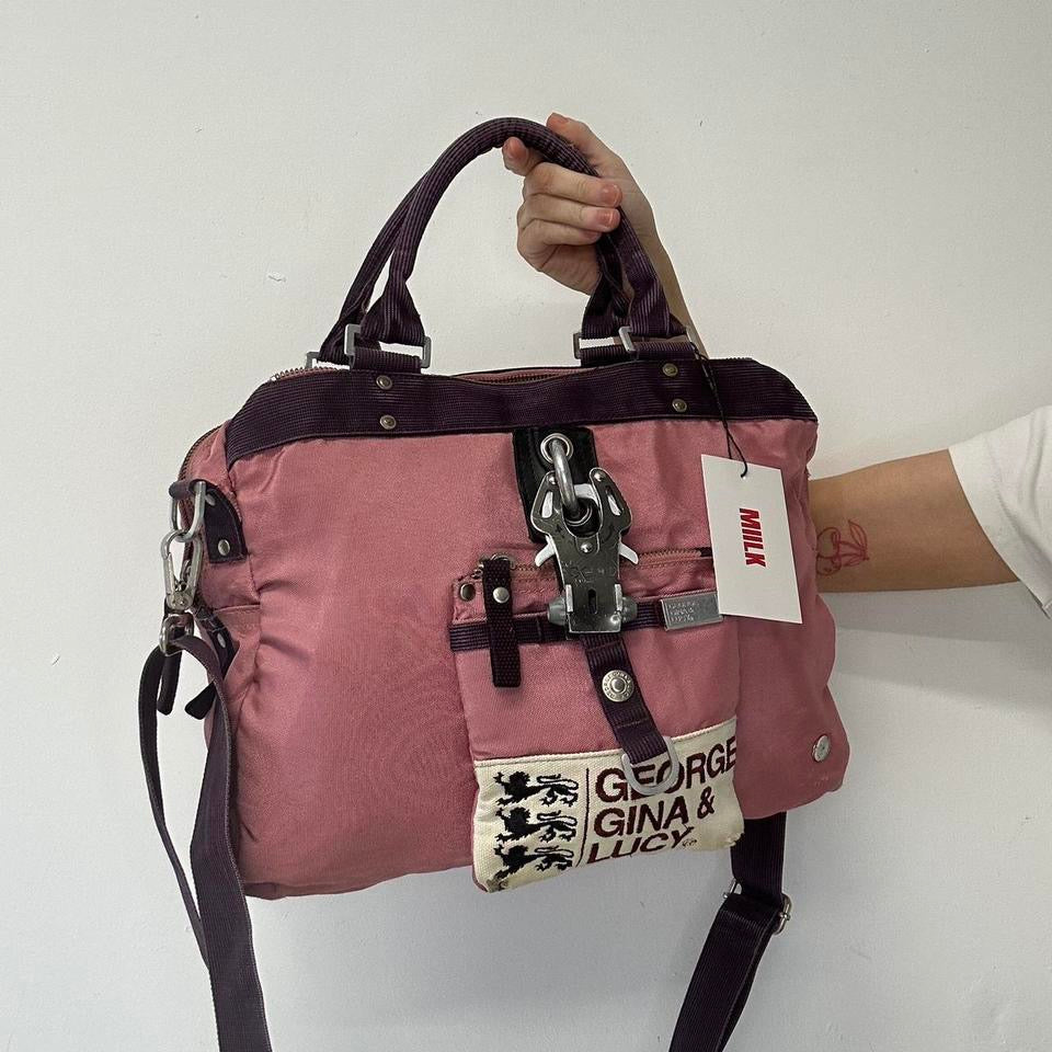 purple and pink Miss Perfect George Gina and Lucy shoulder bag