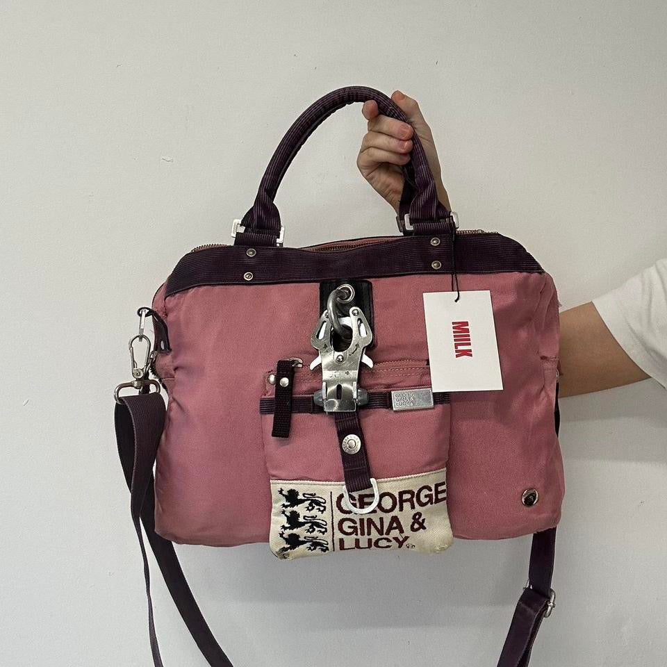 purple and pink Miss Perfect George Gina and Lucy shoulder bag