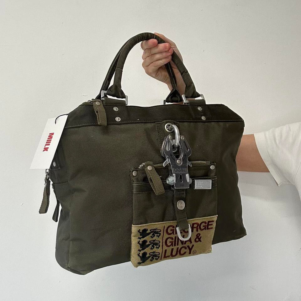 khaki Miss Perfect George Gina and Lucy shoulder bag