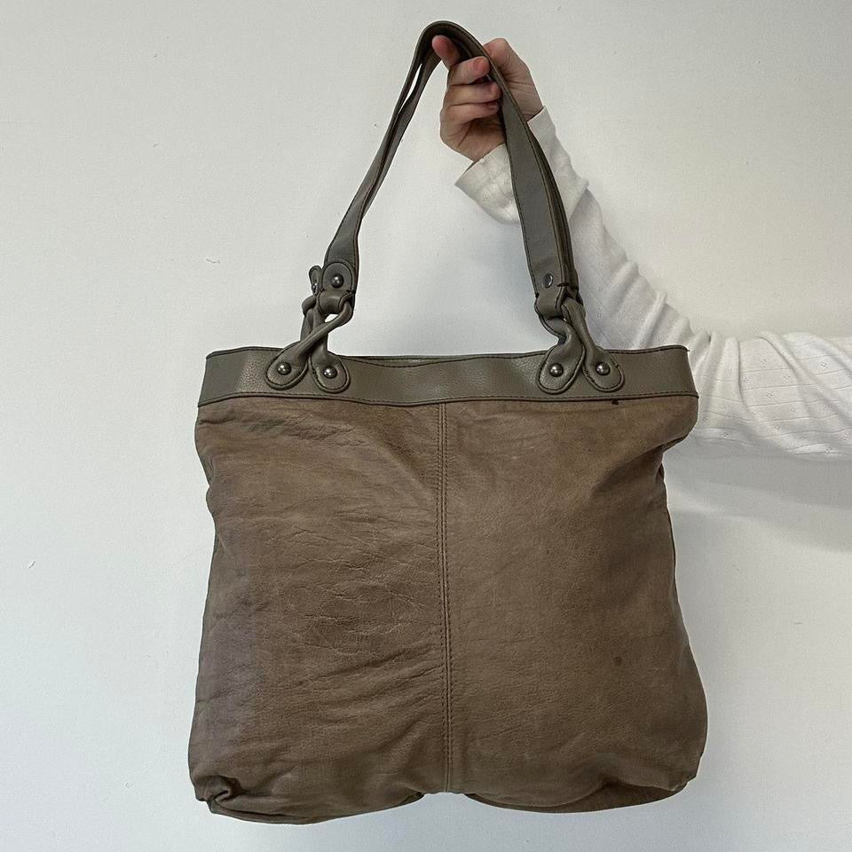 brown leather simply vera vera wang ruched shoulder bag